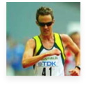 Luke Adams of Australia in action at the 2003 World Champs (Getty Images)